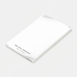 Elegante Luxus Boutique White Gold Post-it Klebezettel