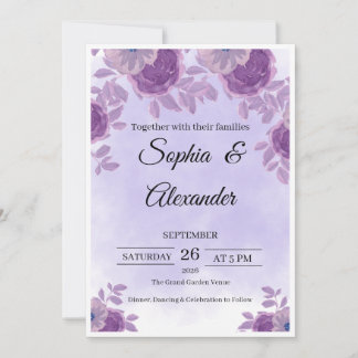 Elegante Luxus-Hochzeitseinladungsvorlage | Modern Einladung