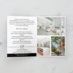 Elegante Luxus-Immobilienbroschüre Programm