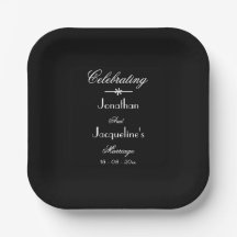 Elegante Luxus Klassischer Chic Black & White Wedd