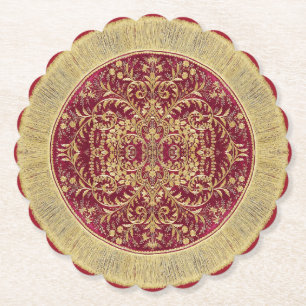 Elegante Luxus-Papierservietten in gewellter Form Untersetzer