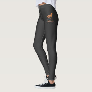 Elegante Luxus Schwarz und Gold Leggings