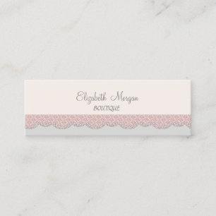 Elegante Luxus-Spitze Mini Visitenkarte