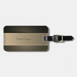 Elegante Luxus, Vintage, Gestreift Gepäckanhänger