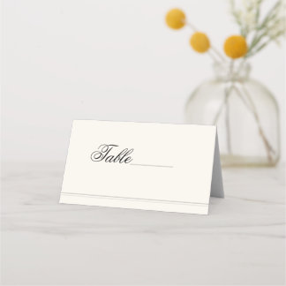 Elegante Luxus Vintage Klassische Foto Hochzeit Platzkarte