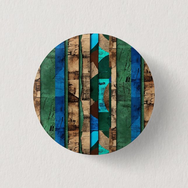 Elegante Luxusinsel Afrikanische Karibik Button (Vorderseite)