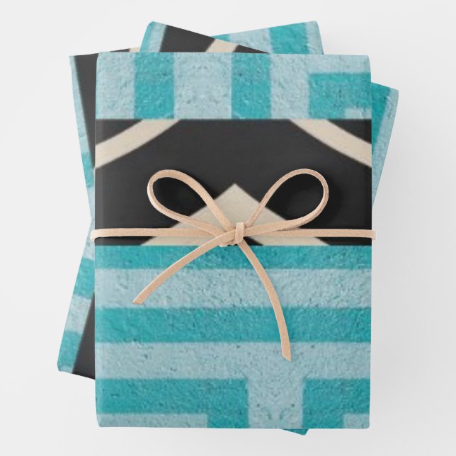 Elegante Luxusinsel Afrikanische Karibik Geschenkpapier Set (Beispiel)