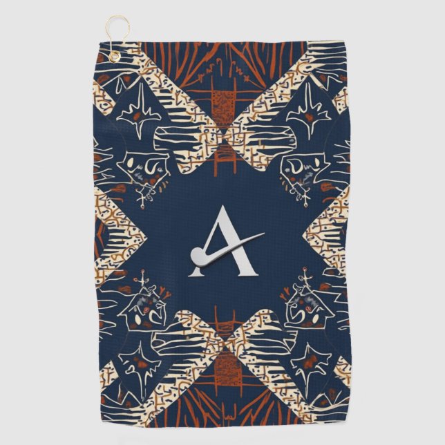 Elegante Luxusinsel Afrikanische Karibik Golfhandtuch (Vorderseite)