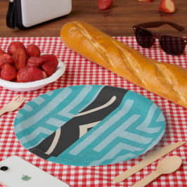 Elegante Luxusinsel Afrikanische Karibik Pappteller