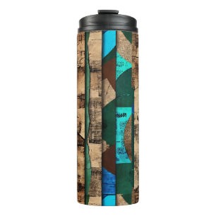 Elegante Luxusinsel Afrikanische Karibik Thermosbecher