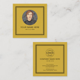Elegante M Gold Calling Card mit schwarzer Schrift Telefonnummerkarte