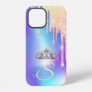 Elegante Mädchenhaft Chic Tiara Coole Glittertropf iPhone 12 Hülle