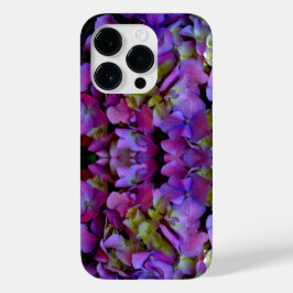 Elegante Magenta Lila-blaue Hydrangeas-Blume Case-Mate iPhone 14 Pro Hülle