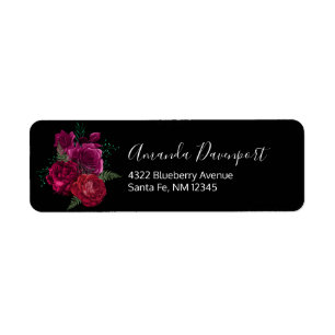 Elegante Magenta Rose Floral Bouquet