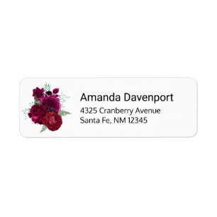 Elegante Magenta Rose Floral Bouquet