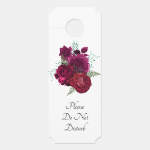 Elegante Magenta Rose Floral Bouquet darf nicht be Türanhänger