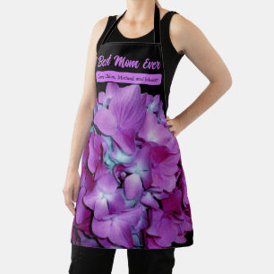 Elegante magentafarbene teal-blumige romantische H Schürze