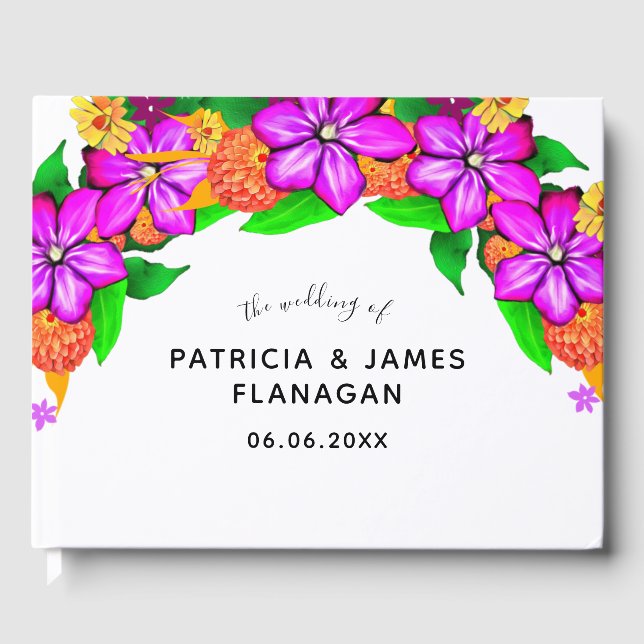 Elegante, magische und kühne blutige Hochzeit Gästebuch (Vorderseite)