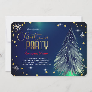 Elegante Magische Weihnachtsfeiern Einladung