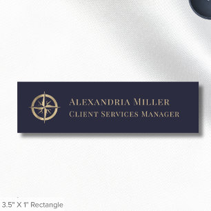 Elegante magnetische Namensschilder mit Logo Namensschild
