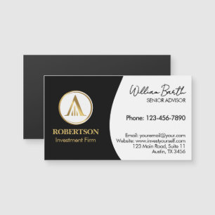 Elegante magnetische Visitenkarte mit Logo Magnetkarte