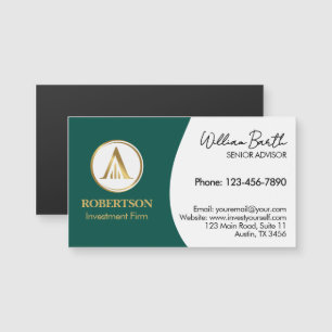 Elegante magnetische Visitenkarte mit Logo Magnetkarte