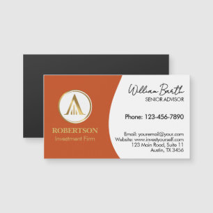 Elegante magnetische Visitenkarte mit Logo Magnetkarte