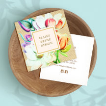 Elegante Magnolia Flora Business Card