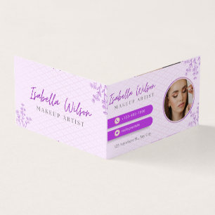 Elegante Makeup Artist Business Card Visitenkarten