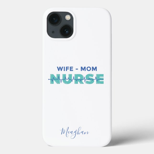 Elegante Mama der Mit Monogramm Ehefrau Case-Mate iPhone Hülle (Rückseite)