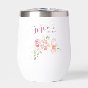 Elegante Mama Est Year Rosa Farbe Wasser