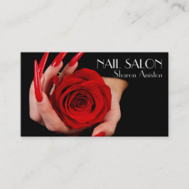 Elegante Maniküre nagel Nagelsalon Visitenkarte