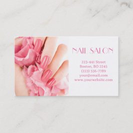 Elegante Maniküre nagel Nagelsalon Visitenkarte