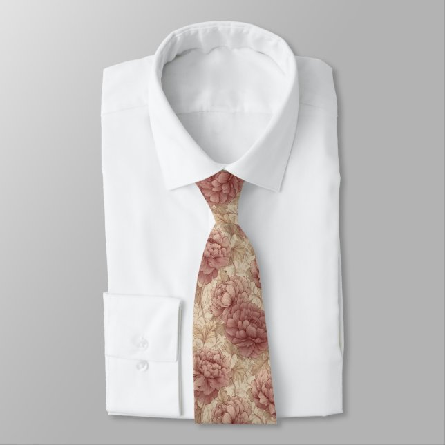 Elegante Männer Geschenke Pfingstrosen Krawatte (Gebunden)