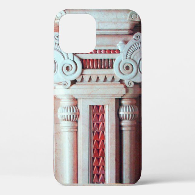 ELEGANTE MARBLE COLUMN, ROTE PINK-INNENDESIGN Case-Mate iPhone HÜLLE (Rückseite)