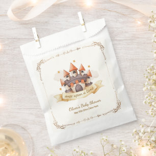 Elegante Märchenprinz Schloss Baby Shower Geschenktütchen