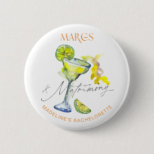Elegante Margs & Matrimony Bachelorette Weekend Button