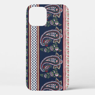 Elegante Marine Paisley: Zeitloses Grenzdesign Case-Mate iPhone Hülle