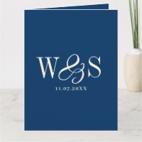 Elegante marineblaue Hochzeitspaare