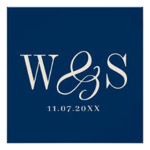 Elegante marineblaue Paare Hochzeit