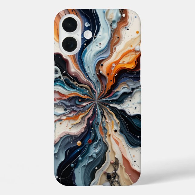 Elegante Marmor Abstrakte Kunst Case-Mate iPhone Hülle (Rückseite)