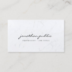 Elegante Marmor-Schriftvorlage Luxusprofil Visitenkarte