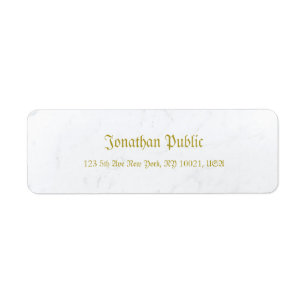 Elegante Marmorgoldkalligraphie