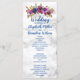 Elegante Marmorkletterhochzeit Programm