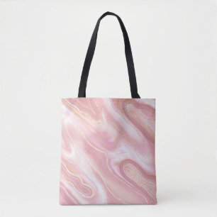 Elegante Marmorstruktur. Rose Gold Flüssigkeit glä
