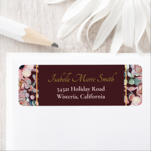 Elegante Marsala-Rosa-Anemonen-Blumen-Hochzeit