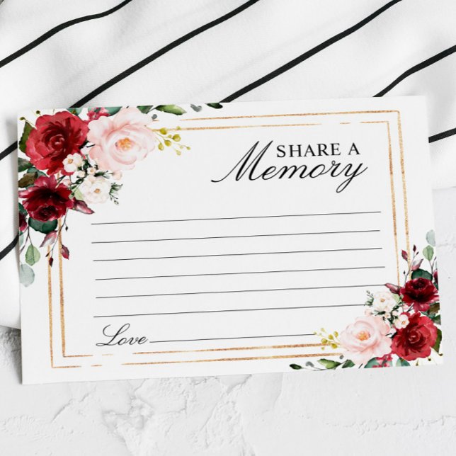 Elegante Marsala Rose Beerdigung gemeinsam mit ein RSVP Karte (Von Creator hochgeladen)