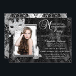 Elegante Maske Heels Masquerade Foto Sweet 16 Einladung<br><div class="desc">Silver & Black Masquerade 16 . Geburtstag einladen. Bitte beachten Sie alle flachen Bilder! Sie haben KEINE echten Perlen oder Juwelen!!</div>
