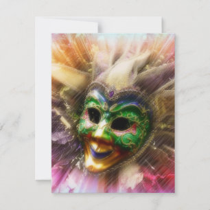 Elegante Maskenball-Einladungsvorlage Einladung