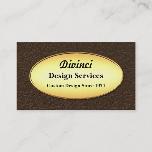 Elegante Maskuline Business Card Visitenkarte (Vorderseite)